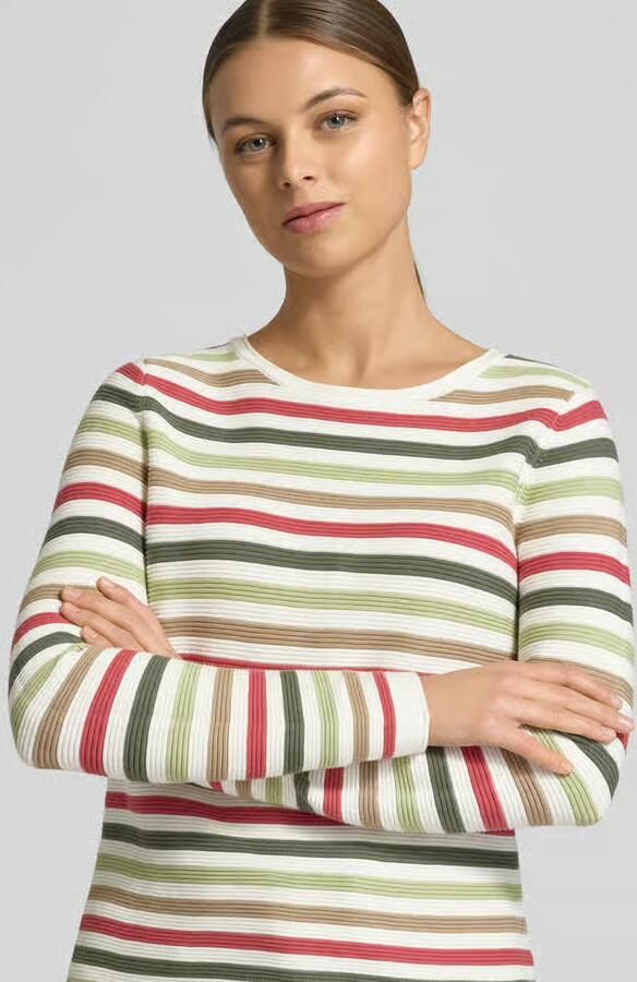 Tom Tailor Regular fit gebreide pullover van zuiver katoen - Foto 2