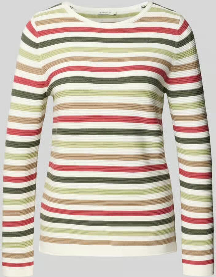 Tom Tailor Regular fit gebreide pullover van zuiver katoen