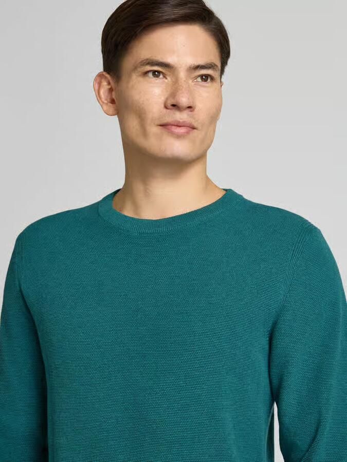 Tom Tailor Regular fit gebreide pullover van zuiver katoen - Foto 2