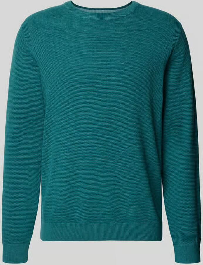 Tom Tailor Regular fit gebreide pullover van zuiver katoen