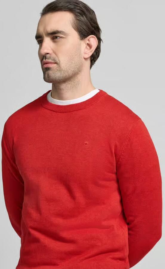 Tom Tailor Regular fit gebreide pullover van zuiver katoen - Foto 2