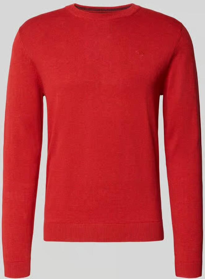 Tom Tailor Regular fit gebreide pullover van zuiver katoen