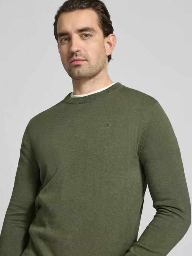 Tom Tailor Regular fit gebreide pullover van zuiver katoen - Foto 2
