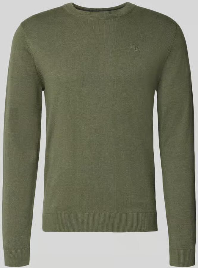 Tom Tailor Regular fit gebreide pullover van zuiver katoen