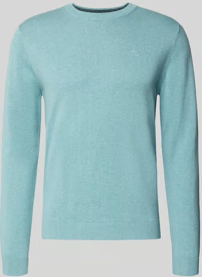 Tom Tailor Regular fit gebreide pullover van zuiver katoen