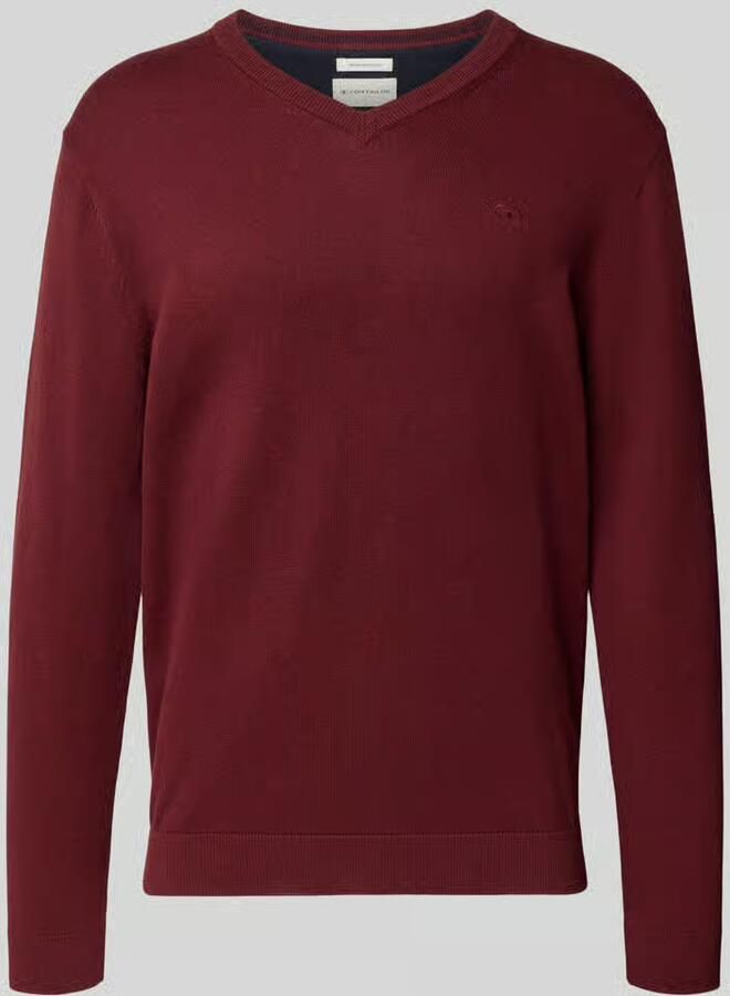 Tom Tailor Regular fit gebreide pullover van zuiver katoen