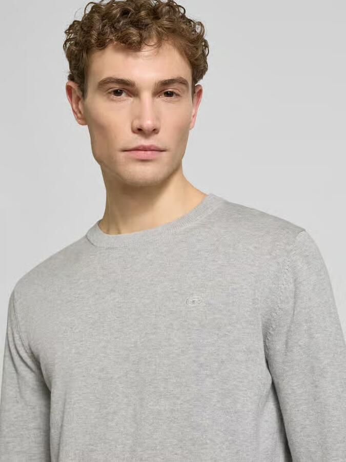 Tom Tailor Regular fit gebreide pullover van zuiver katoen - Foto 2