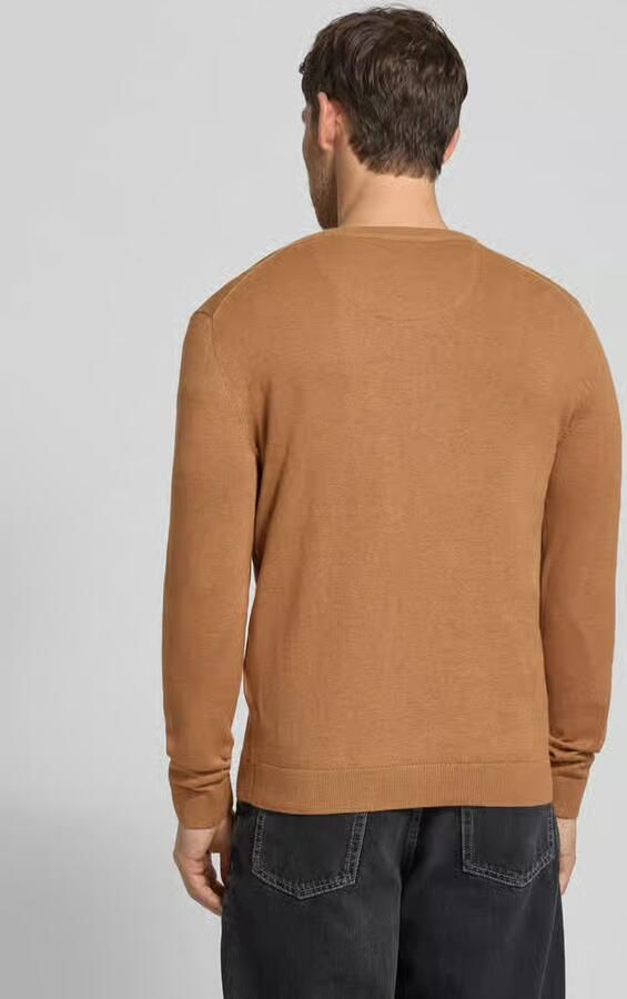 Tom Tailor Regular fit gebreide pullover van zuiver katoen