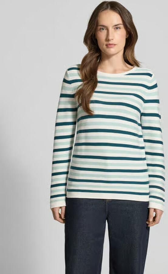 Tom Tailor Regular fit gebreide pullover van zuiver katoen - Foto 3