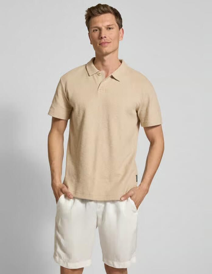Tom Tailor Regular fit geribd poloshirt met stretch - Foto 2