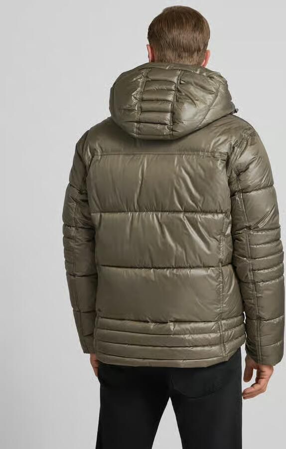 Tom Tailor Regular fit gewatteerd jack van ademend materiaal met afneembare capuchon - Foto 3