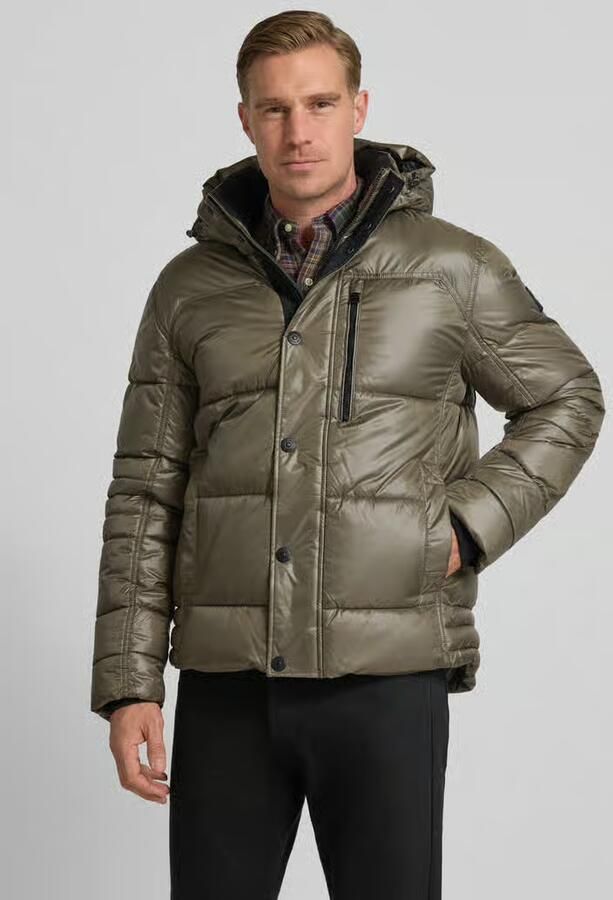 Tom Tailor Regular fit gewatteerd jack van ademend materiaal met afneembare capuchon - Foto 2