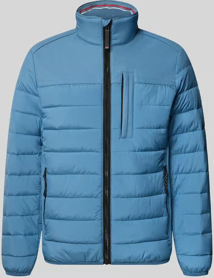 Tom Tailor Regular fit gewatteerd jack met elastische inzetten opzij