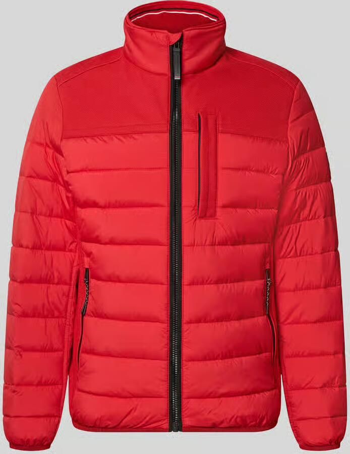 Tom Tailor Regular fit gewatteerd jack met elastische inzetten opzij