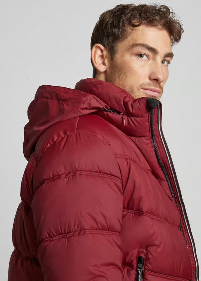 Tom Tailor Regular fit gewatteerd jack met opbergbare capuchon - Foto 2