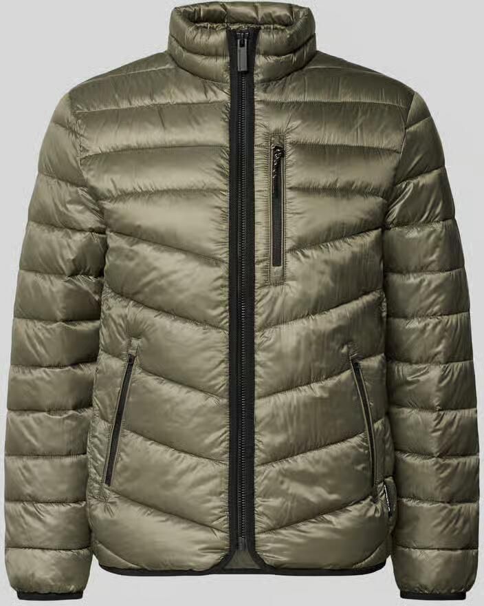 Tom Tailor Regular fit gewatteerd jack met opstaande kraag