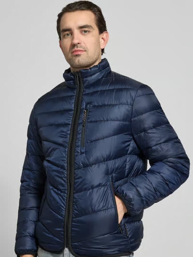 Tom Tailor Regular fit gewatteerd jack met opstaande kraag - Foto 2