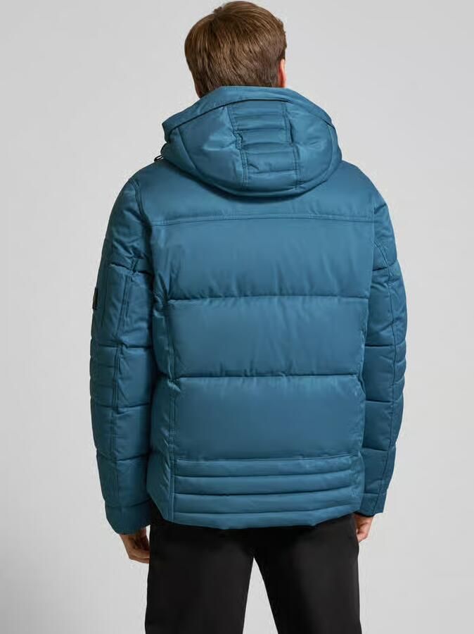 Tom Tailor Regular fit gewatteerd jack met ritszakken