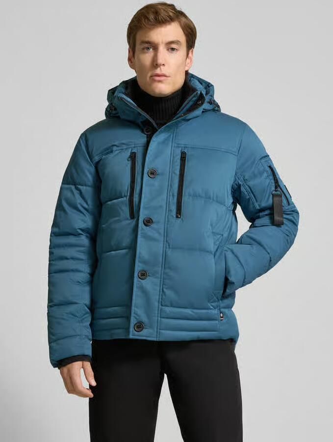 Tom Tailor Regular fit gewatteerd jack met ritszakken - Foto 2