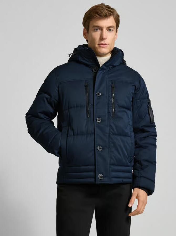 Tom Tailor Regular fit gewatteerd jack met ritszakken - Foto 2