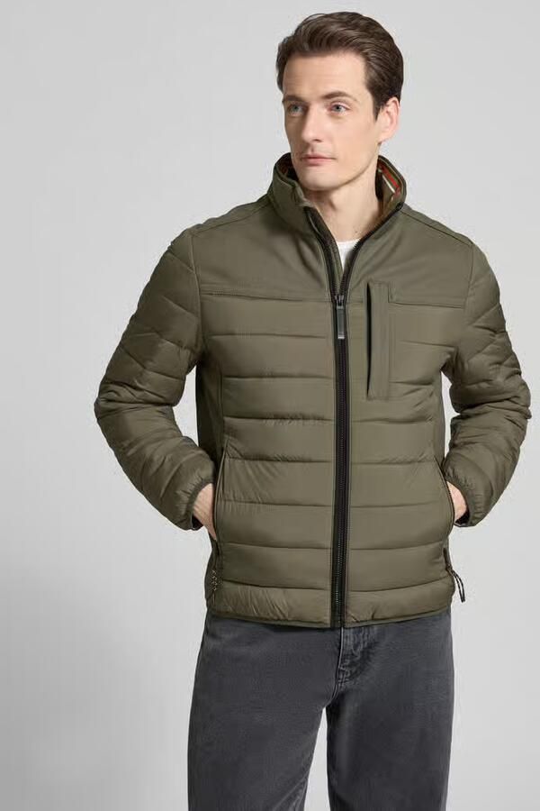 Tom Tailor regular fit gewatteerde jas met zijwaartse stretchinzetten - Foto 4