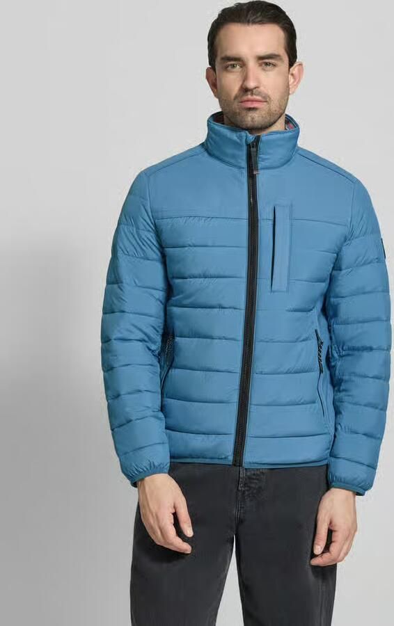 Tom Tailor regular fit gewatteerde jas met zijwaartse stretchinzetten - Foto 3
