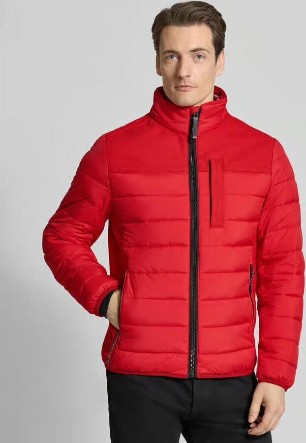 Tom Tailor regular fit gewatteerde jas met zijwaartse stretchinzetten - Foto 4