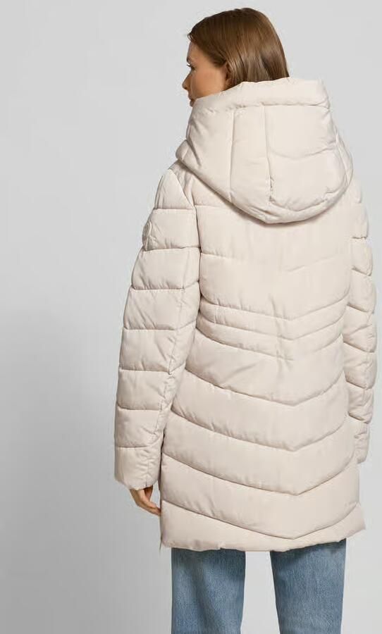 Tom Tailor Regular fit gewatteerde lange jas met capuchon - Foto 2