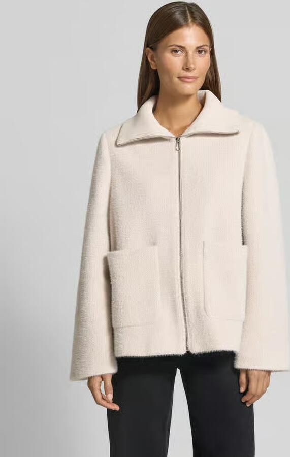 Tom Tailor Regular Fit jack met imitatiebont met platte kraag - Foto 3