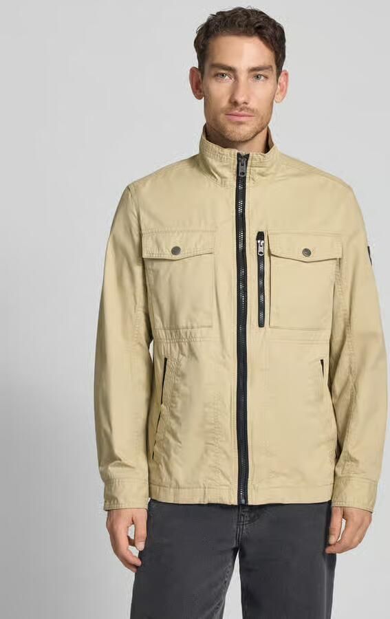 Tom Tailor Regular fit fieldjack van puur katoen met opgestikte borstzakken - Foto 3