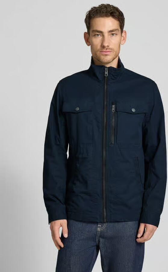 Tom Tailor Regular fit fieldjack van puur katoen met opgestikte borstzakken - Foto 4