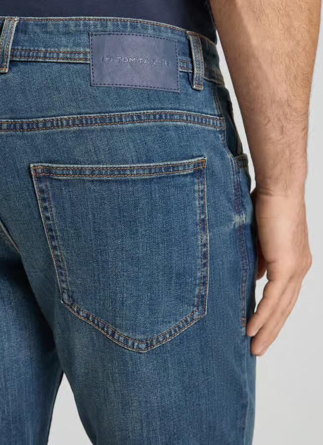 Tom Tailor regular fit jeans bermuda van katoenmix