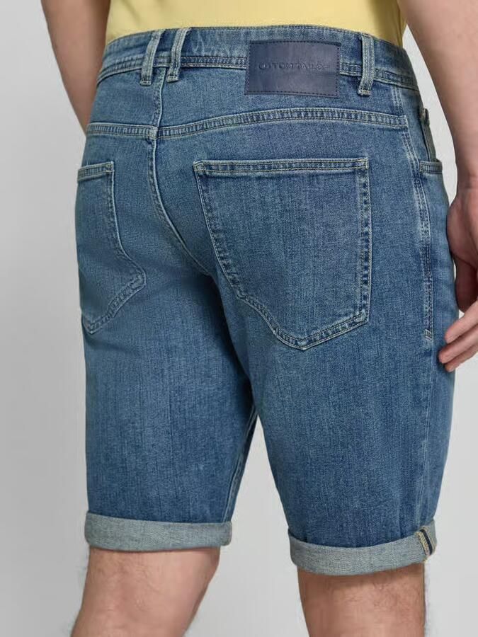 Tom Tailor regular fit jeans bermuda van katoenmix