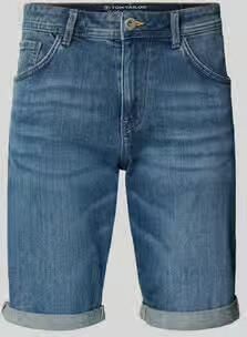 Tom Tailor regular fit jeans bermuda van katoenmix