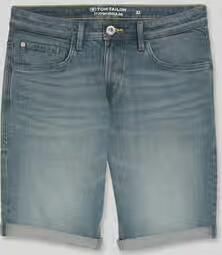 Tom Tailor regular fit jeans bermuda van katoenmix