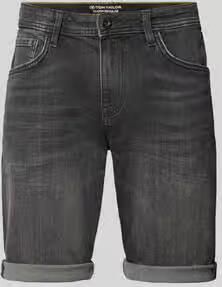 Tom Tailor regular fit jeans bermuda van katoenmix