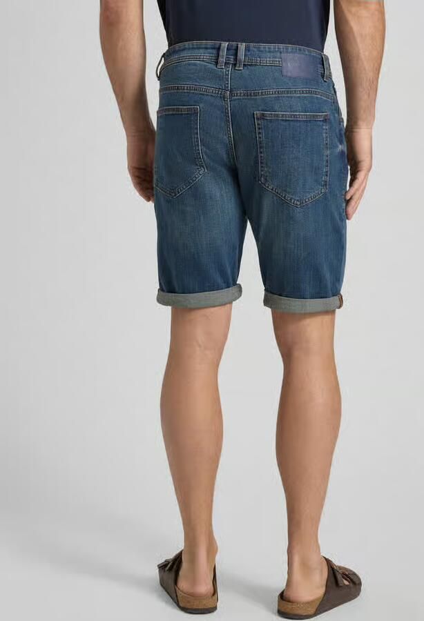 Tom Tailor regular fit jeans bermuda van katoenmix