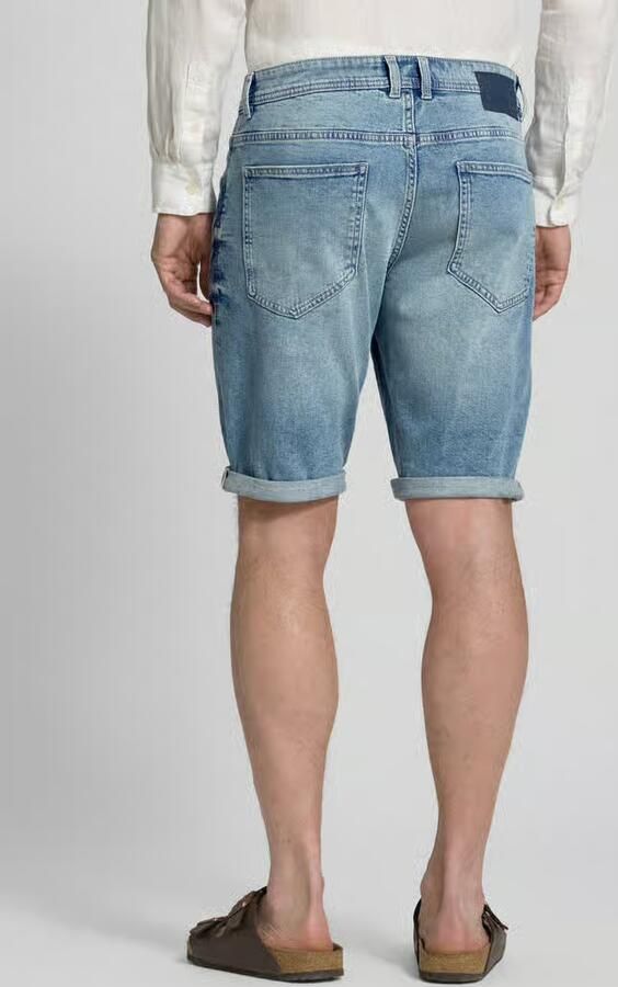 Tom Tailor regular fit jeans bermuda van katoenmix