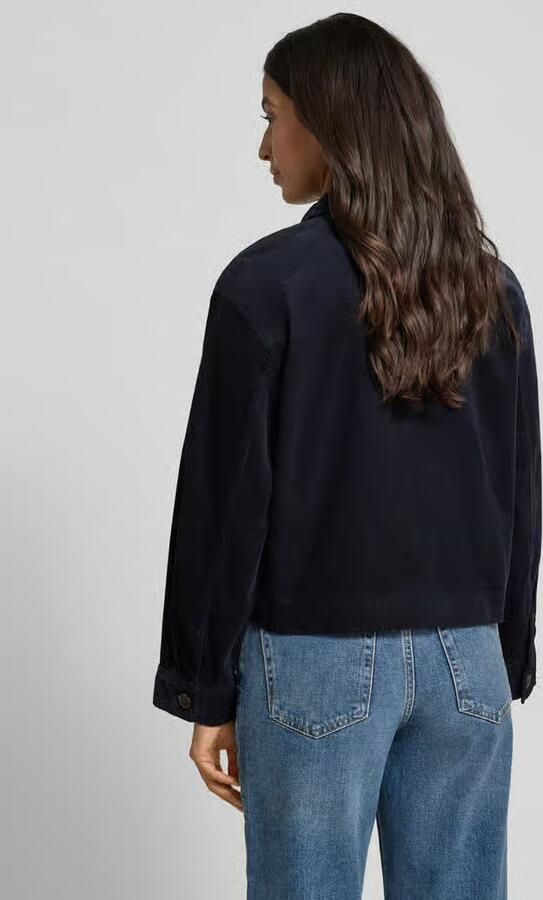 Tom Tailor Regular fit jeansjack in corduroy look van katoenmix