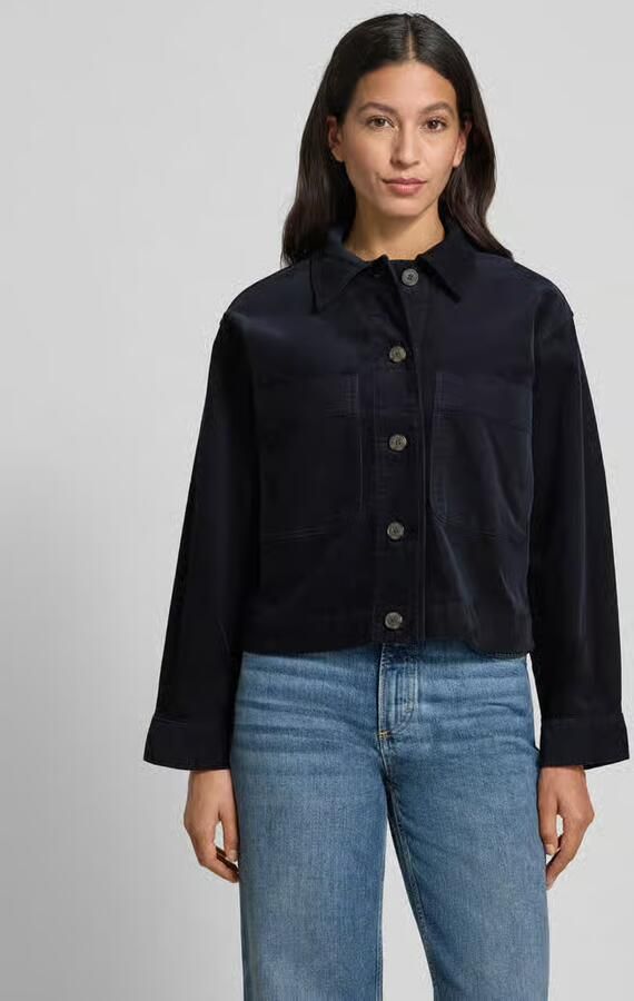 Tom Tailor Regular fit jeansjack in corduroy look van katoenmix - Foto 2