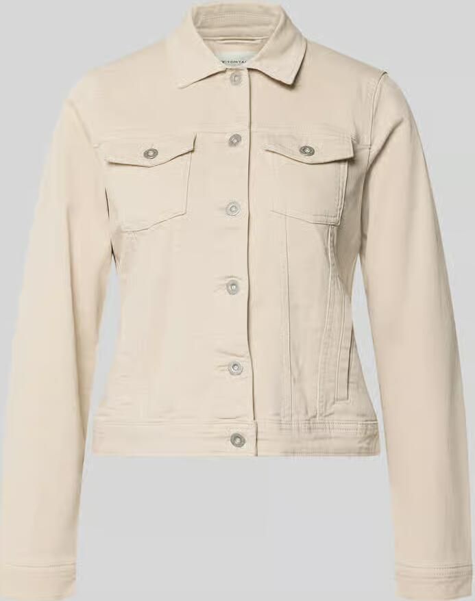 Tom Tailor regular fit jeansjack van katoenmix - Foto 2