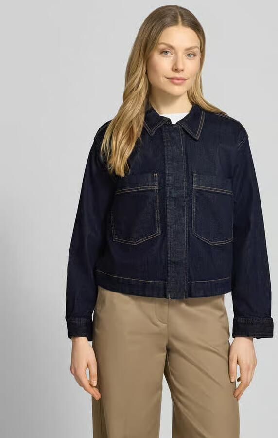 Tom Tailor regular fit jeansjack van katoenmix - Foto 4