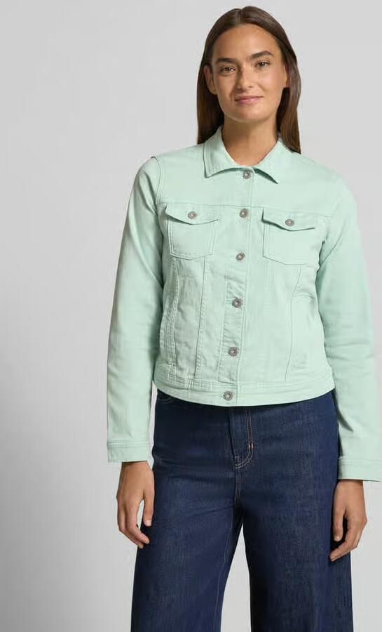 Tom Tailor regular fit jeansjack van katoenmix - Foto 3