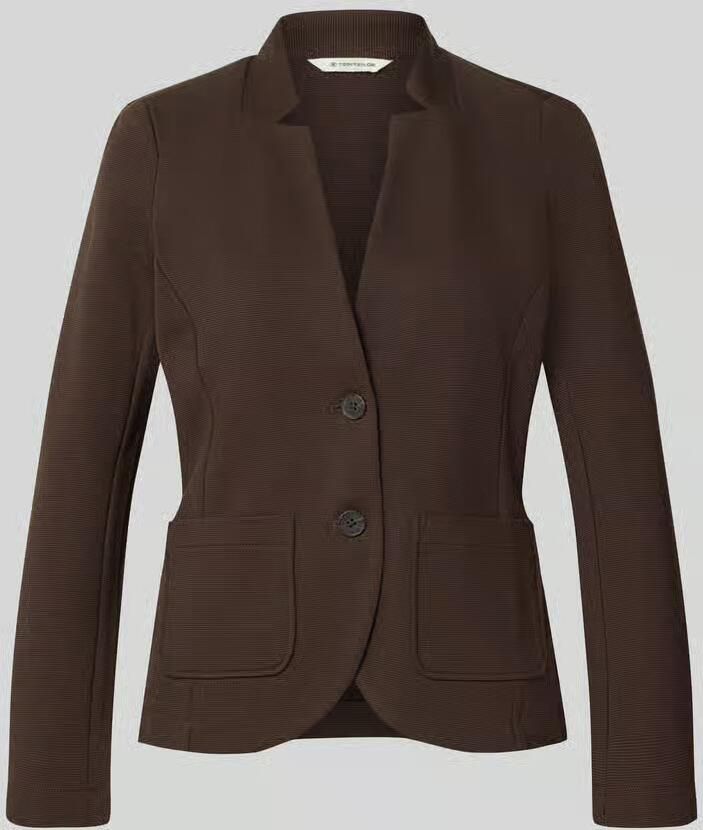 Tom Tailor Regular Fit kort colbert met katoenmix - Foto 2