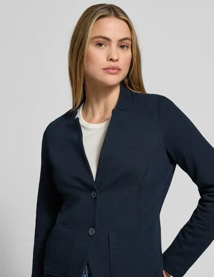 Tom Tailor Sweatblazer Ottoman met opgestikte zakken en structuur