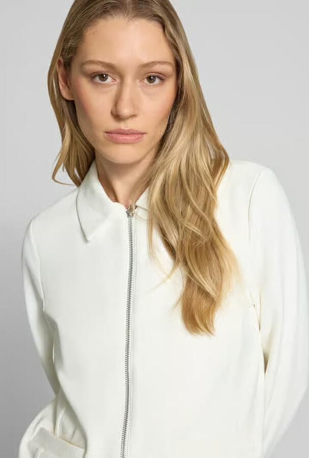 Tom Tailor regular fit korte blazer van katoenmix