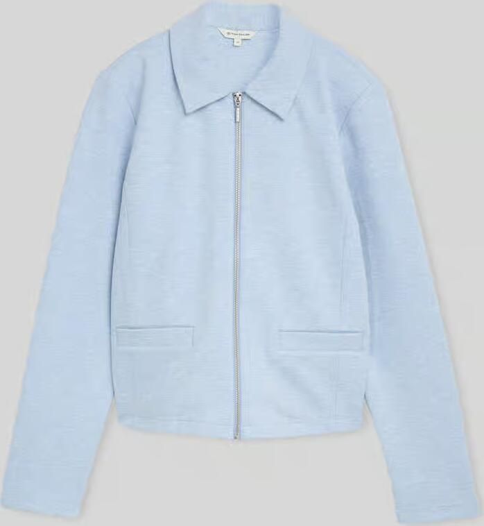 Tom Tailor Regular fit korte blazer van katoenmix - Foto 2