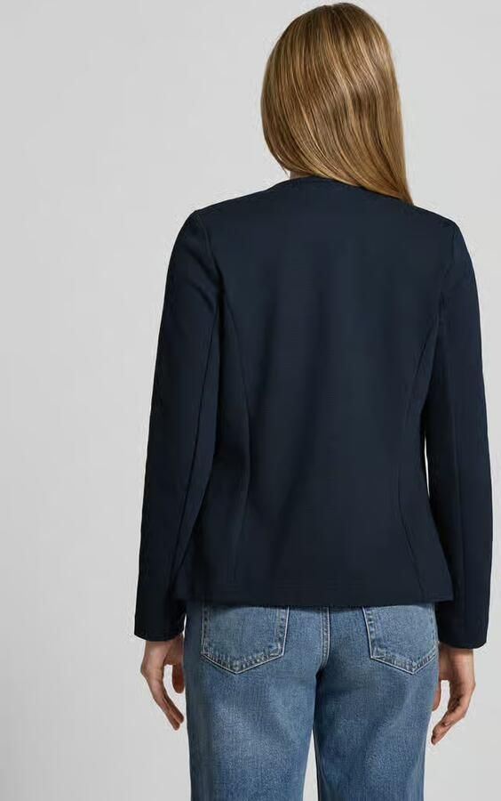 Tom Tailor Sweatblazer Ottoman met opgestikte zakken en structuur - Foto 4