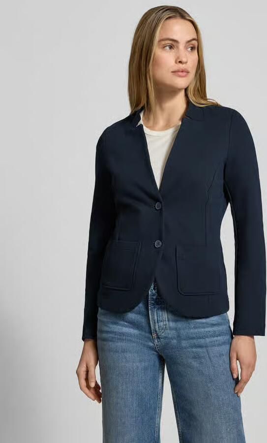 Tom Tailor Sweatblazer Ottoman met opgestikte zakken en structuur - Foto 5
