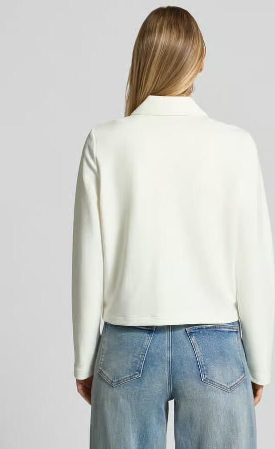 Tom Tailor regular fit korte blazer van katoenmix